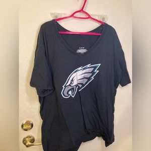 Black eagles tee with logo